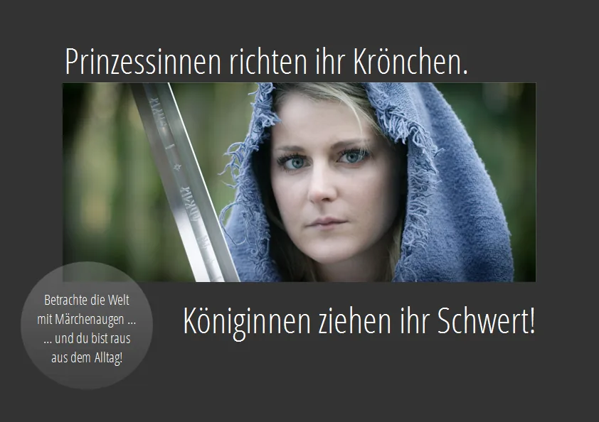 Märchenaugen: Prinzessin mit Schwert