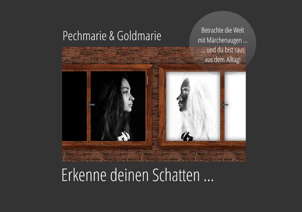 Märchenaugen: 1 Frau gespiegelt