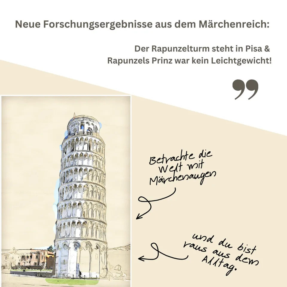 Märchenaugen: Der Rapunzelturm in Pisa