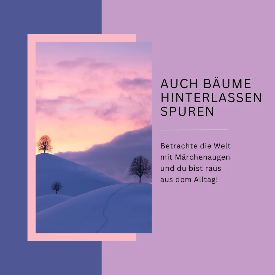 Märchenaugen: Motiv einer Schneelandschaft